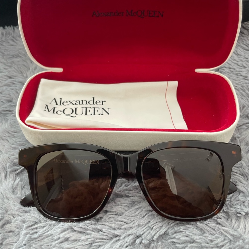 Alexander McQueen Tortoise Shell Sunglasses